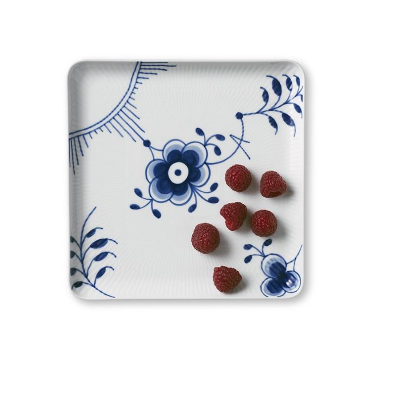 [product_category]-Royal Copenhagen Blue Fluted Mega Square Plate, 20cm-Royal Copenhagen-5705140733188-1027458-ROY-7
