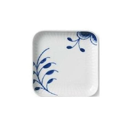 [product_category]-Royal Copenhagen Blue Fluted Mega Square Plate, 9cm-Royal Copenhagen-5705140733171-1027457-ROY-1