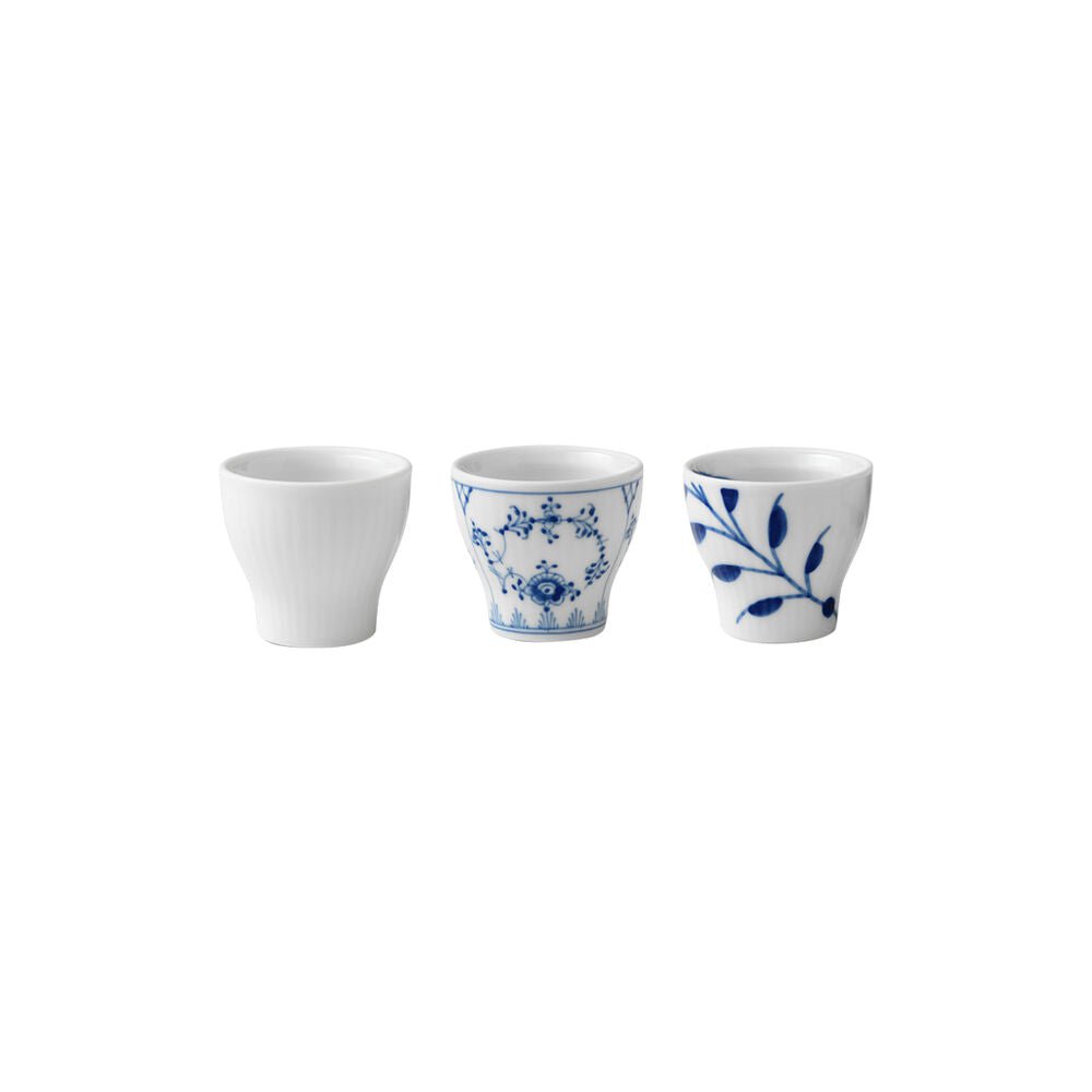 [product_category]-Royal Copenhagen Blue Fluted Plain Egg Cup Set, 3 Pieces-Royal Copenhagen-5705140735687-1056621-ROY-1