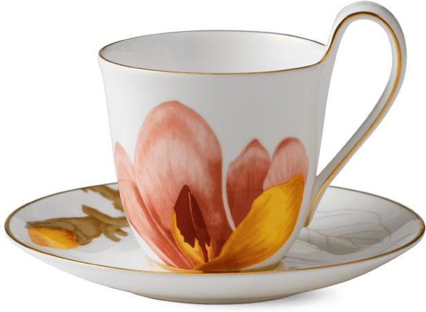 [product_category]-Royal Copenhagen Flora Mug W. Saucer Magnolia, 27cl-Royal Copenhagen-5705140704041-1017548-ROY-1