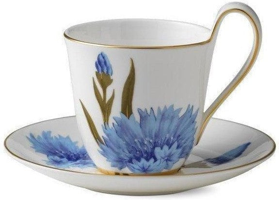 [product_category]-Royal Copenhagen Flora Mug With Saucer, Cornflower-Royal Copenhagen-5705140706250-1017533-ROY-1