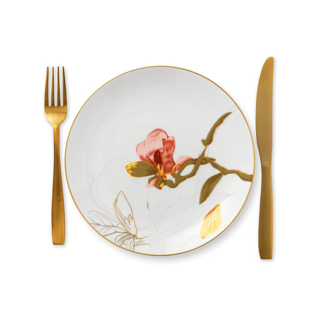 [product_category]-Royal Copenhagen Flora Plate Magnolia, 22 Cm-Royal Copenhagen-5705140710134-1017551-ROY-2