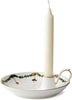 Royal Copenhagen Stjerner riflet julelys indehaver, 17,5 cm