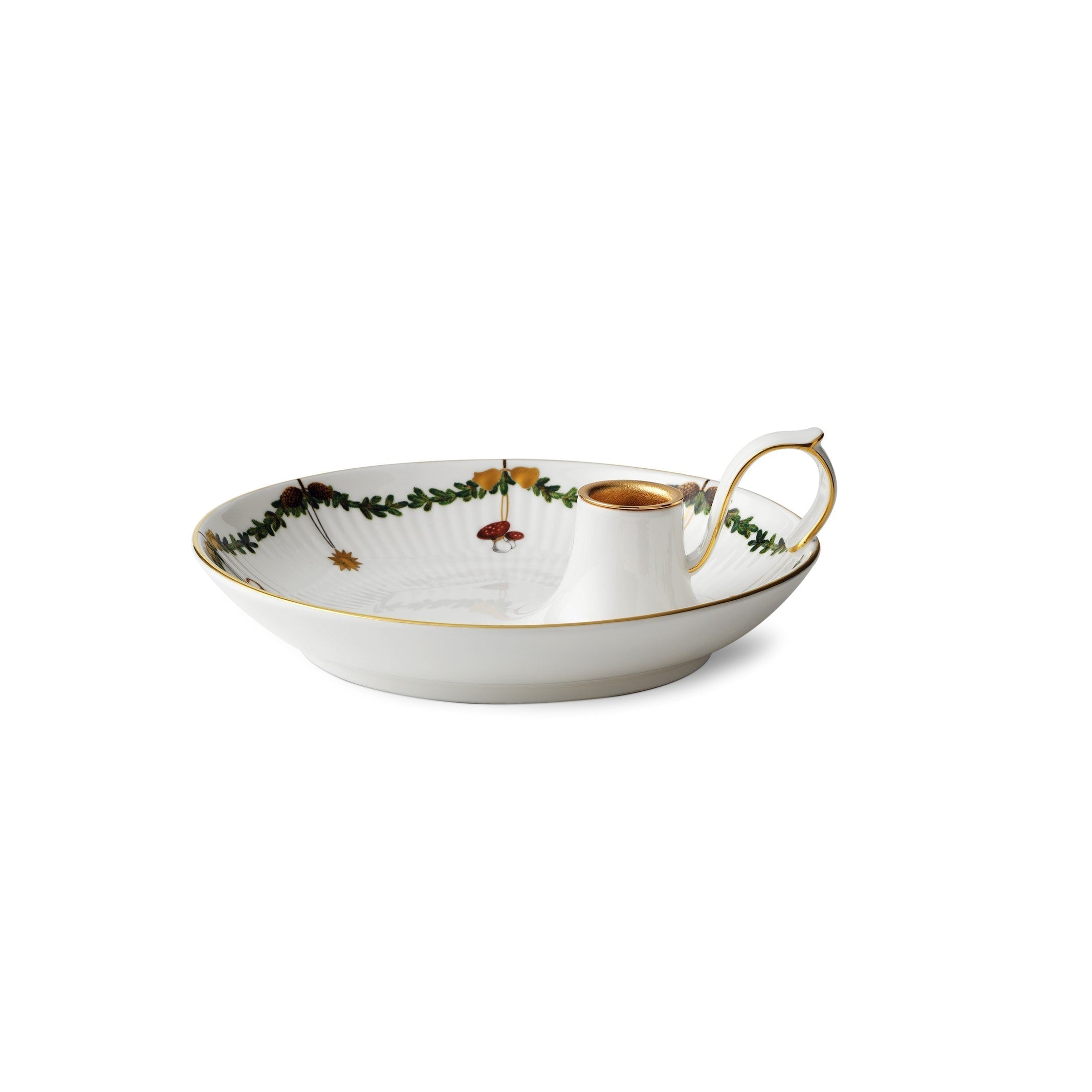 [product_category]-Royal Copenhagen Star Fluted Christmas Candle Holder, 17,5cm-Royal Copenhagen-5705140730668-1024778-ROY-2