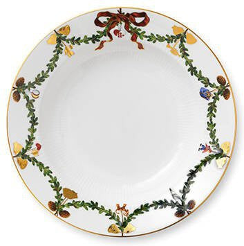 [product_category]-Royal Copenhagen Star Fluted Christmas Deep Plate, 24cm-Royal Copenhagen-5705140138051-1017454-ROY-1