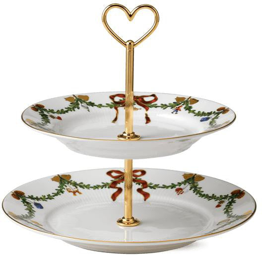 [product_category]-Royal Copenhagen Star Fluted Christmas Etagere-Royal Copenhagen-5705140229049-1017446-ROY-1
