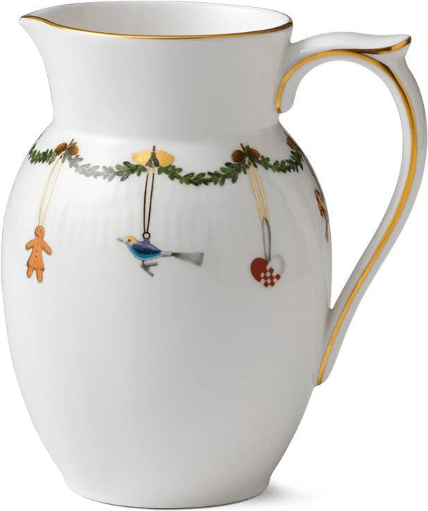 [product_category]-Royal Copenhagen Star Fluted Christmas Jug-Royal Copenhagen-5705140713616-1017447-ROY-1