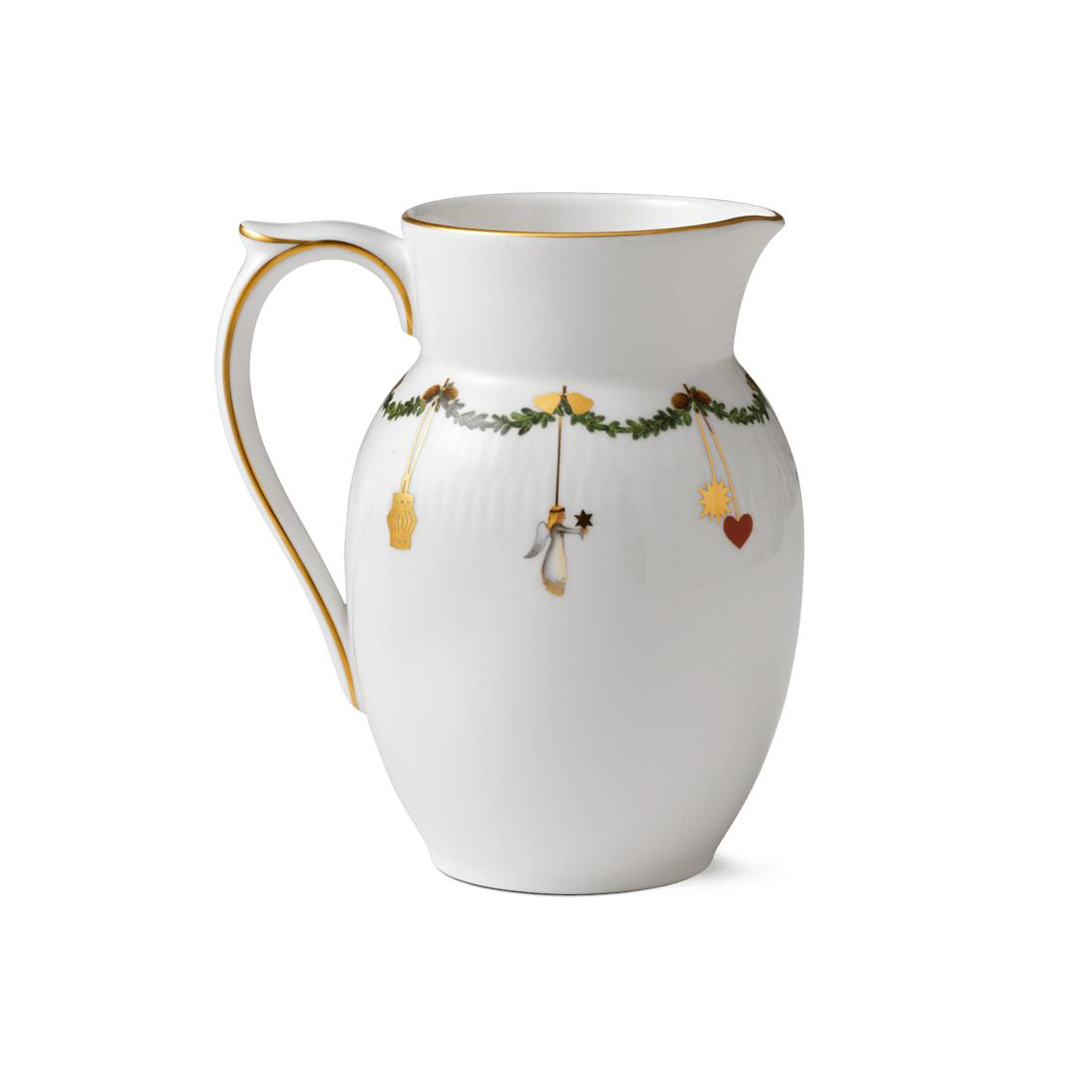 [product_category]-Royal Copenhagen Star Fluted Christmas Jug-Royal Copenhagen-5705140713616-1017447-ROY-2