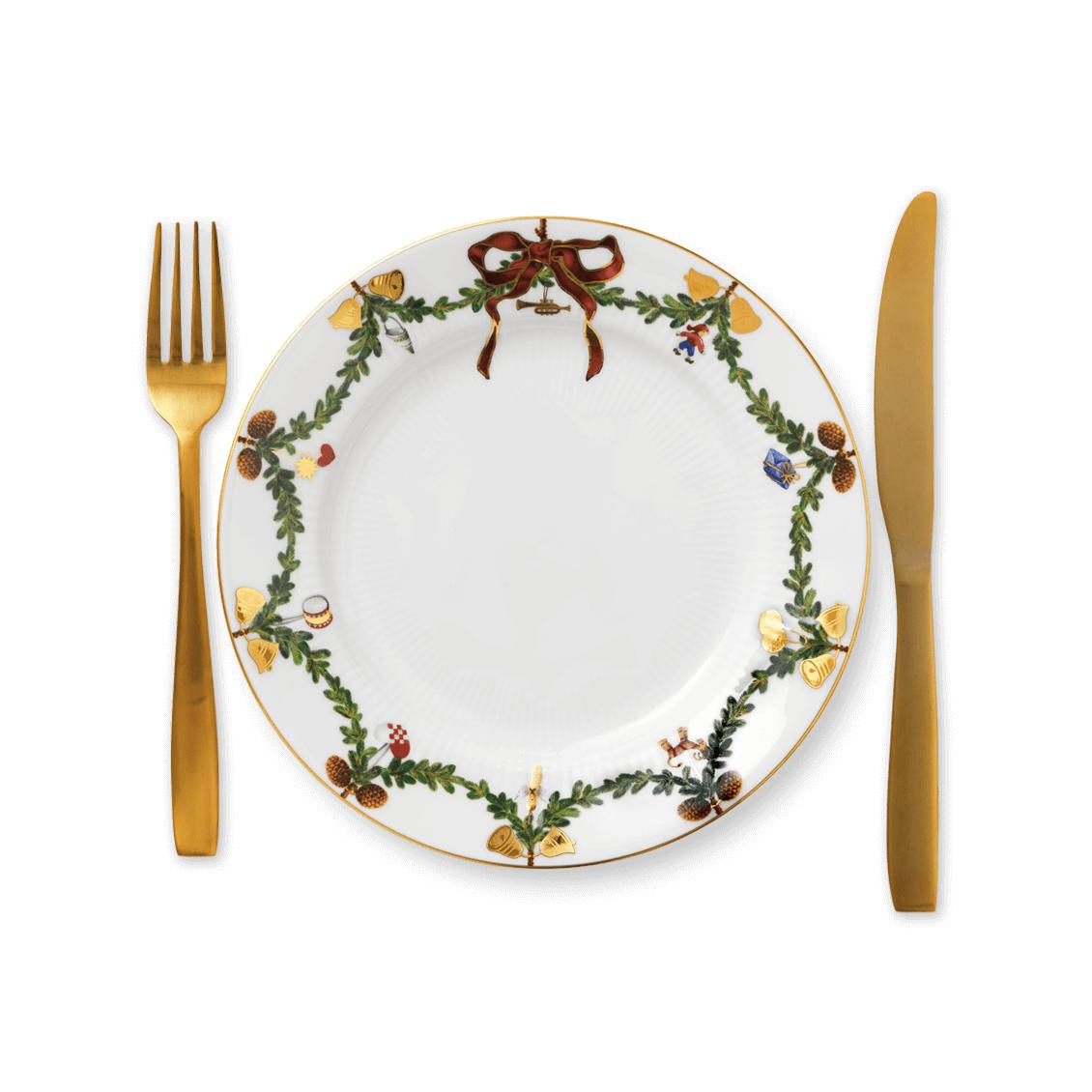 [product_category]-Royal Copenhagen Star Fluted Christmas Plate, 22cm-Royal Copenhagen-5705140138006-1017456-ROY-2