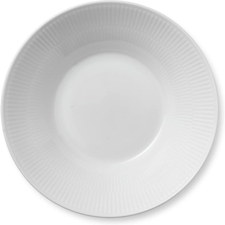 [product_category]-Royal Copenhagen White Fluted Deep Plate, 24cm-Royal Copenhagen-5705140711162-1016940-ROY-1