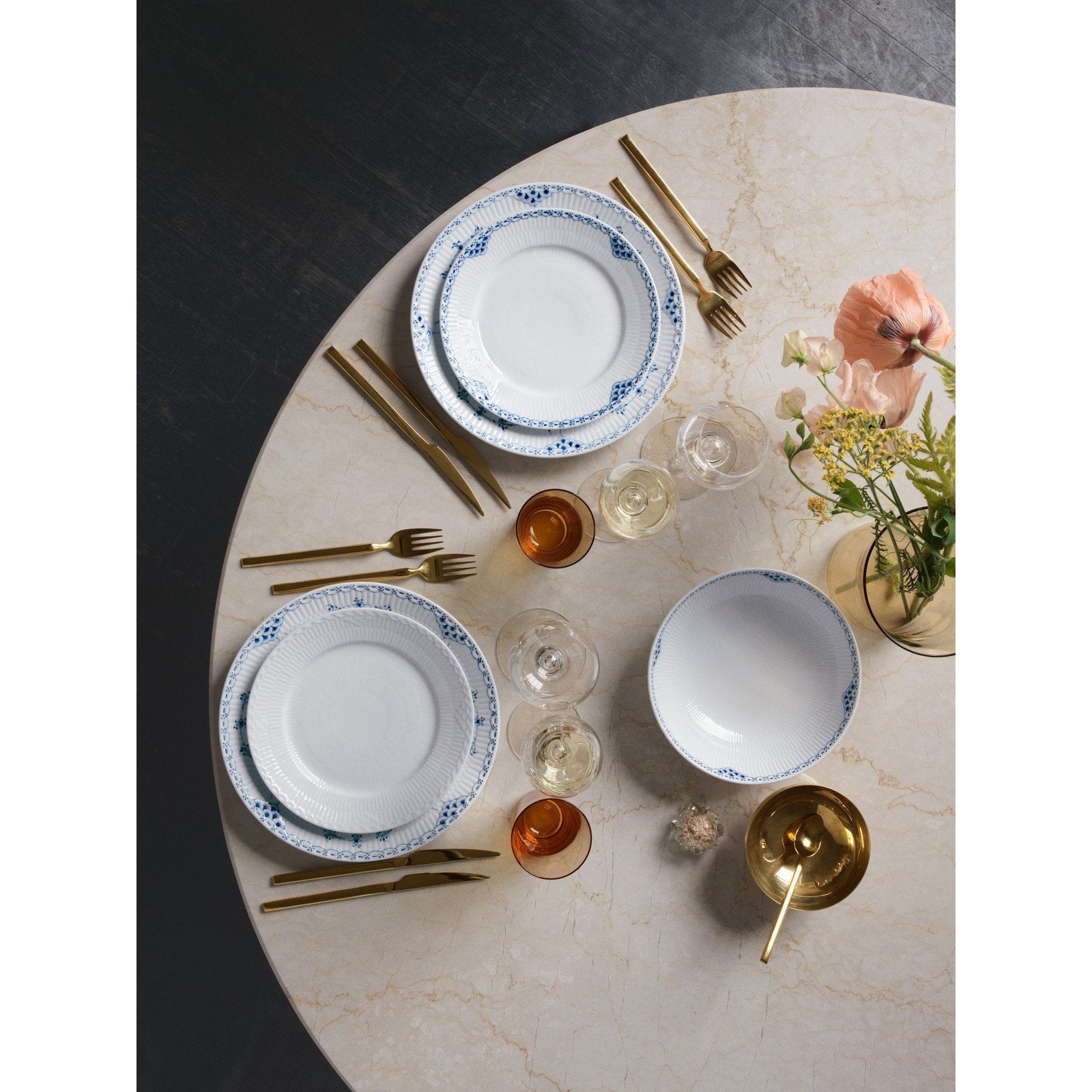 [product_category]-Royal Copenhagen White Fluted Half Lace Plate, 22cm-Royal Copenhagen-5705140175841-1017294-ROY-3
