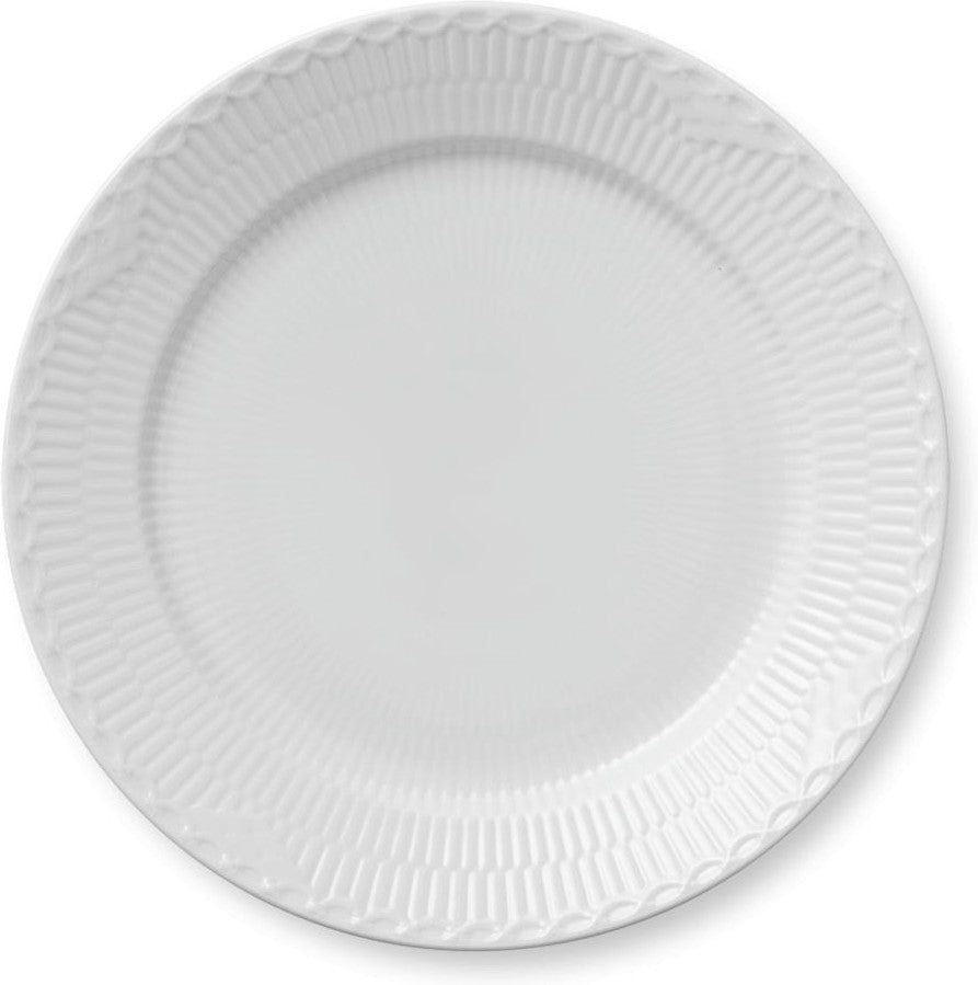 [product_category]-Royal Copenhagen White Fluted Half Lace Plate, 27cm-Royal Copenhagen-5705140175902-1017296-ROY-1
