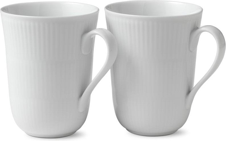 [product_category]-Royal Copenhagen White Fluted Mug 33cl, 2pcs.-Royal Copenhagen-5705140705611-1017380-ROY-1