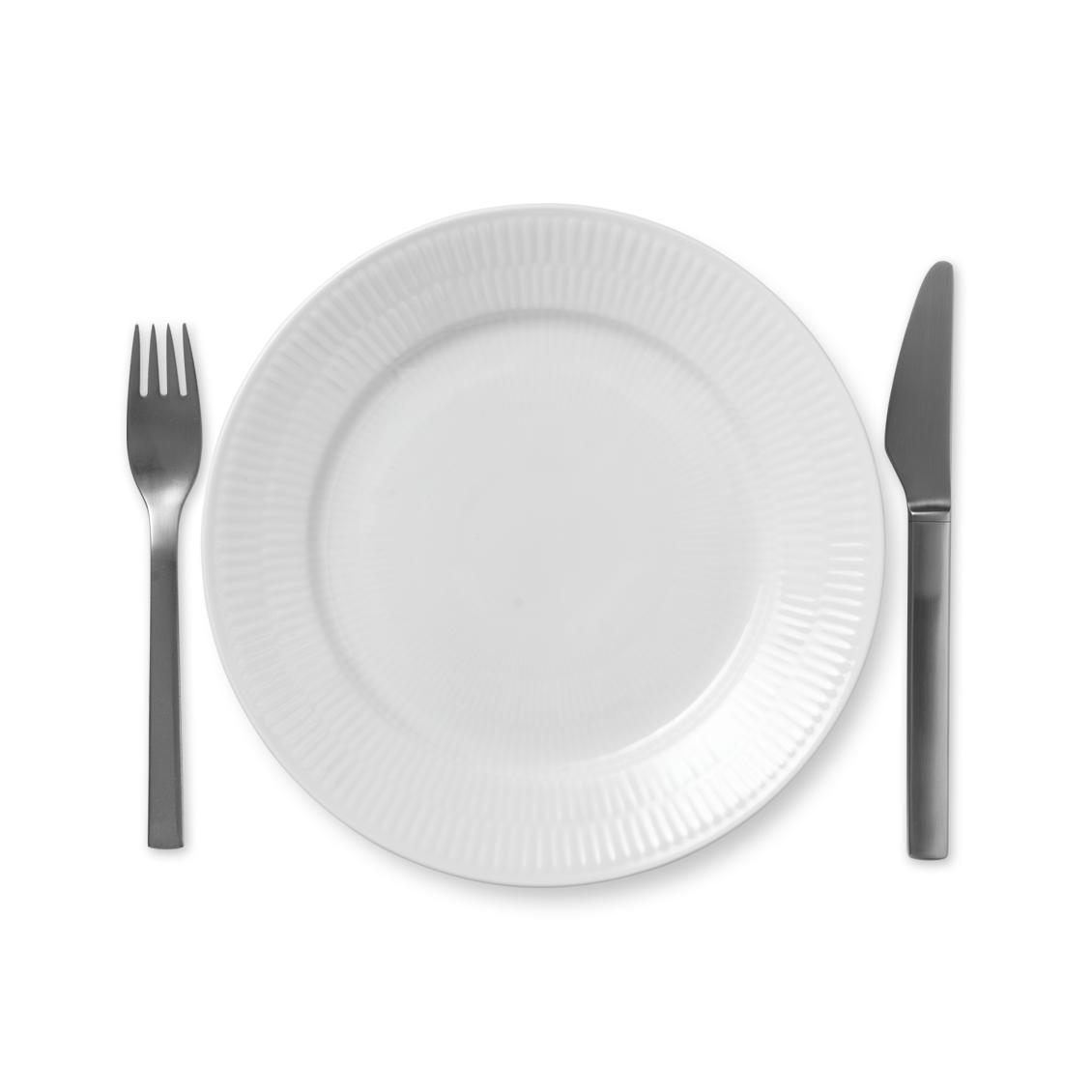 [product_category]-Royal Copenhagen White Fluted Plate, 22cm-Royal Copenhagen-5705140683148-1017403-ROY-2