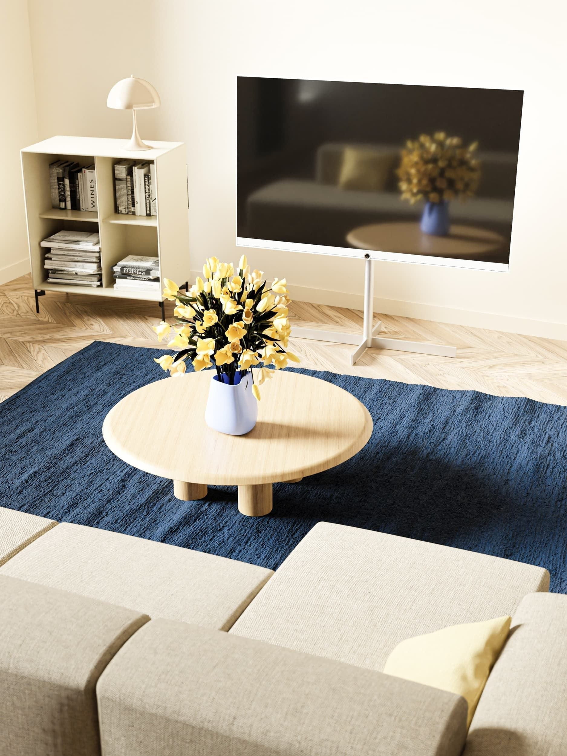 [product_category]-Rug Solid Cotton Rug 140 X 200 Cm, Blueberry-Rug Solid-5711655207120-20712-RUG-4