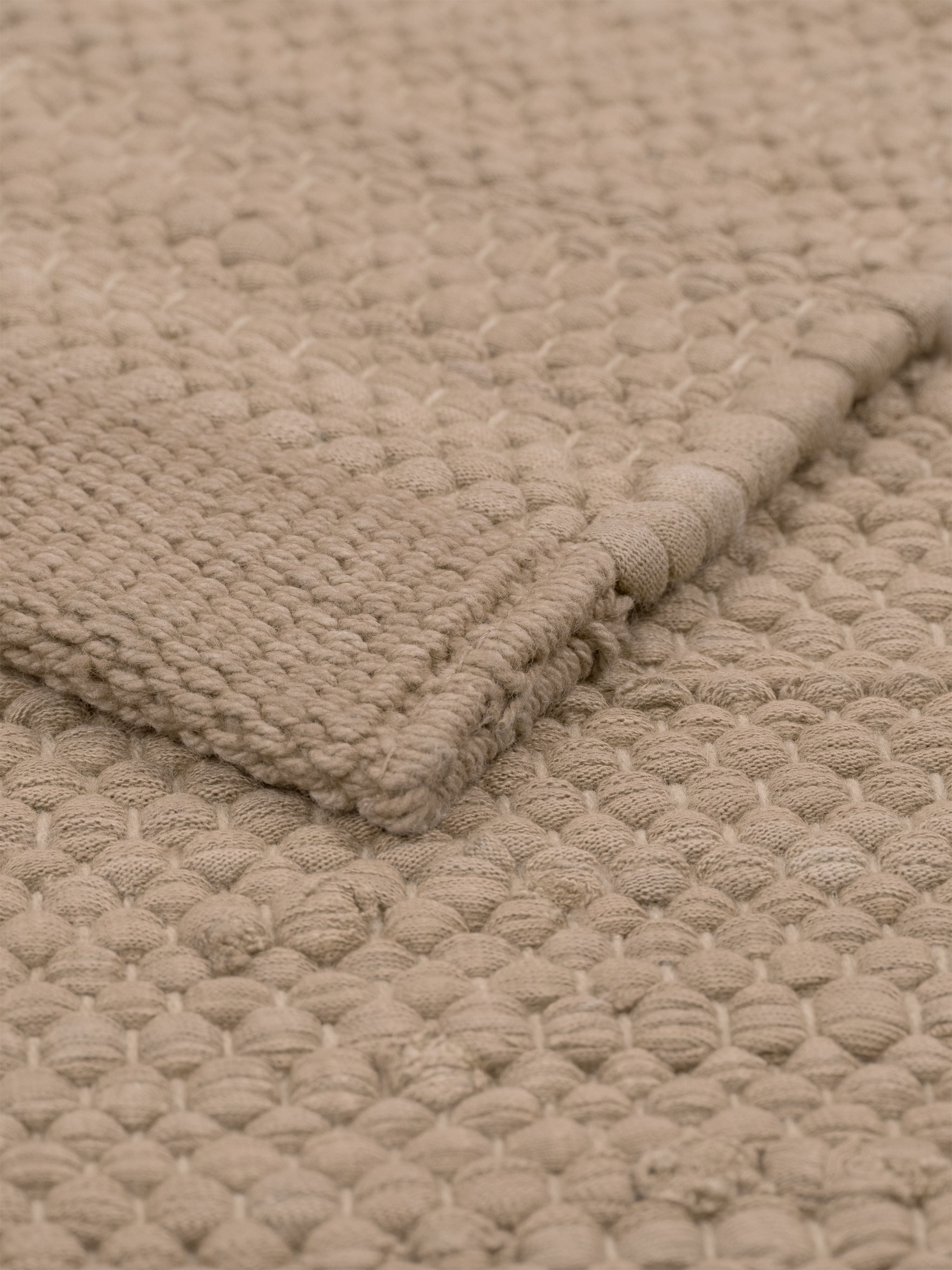 [product_category]-Rug Solid Cotton Rug 75 X 200 Cm, Nougat-Rug Solid-5711655203146-20314-RUG-2
