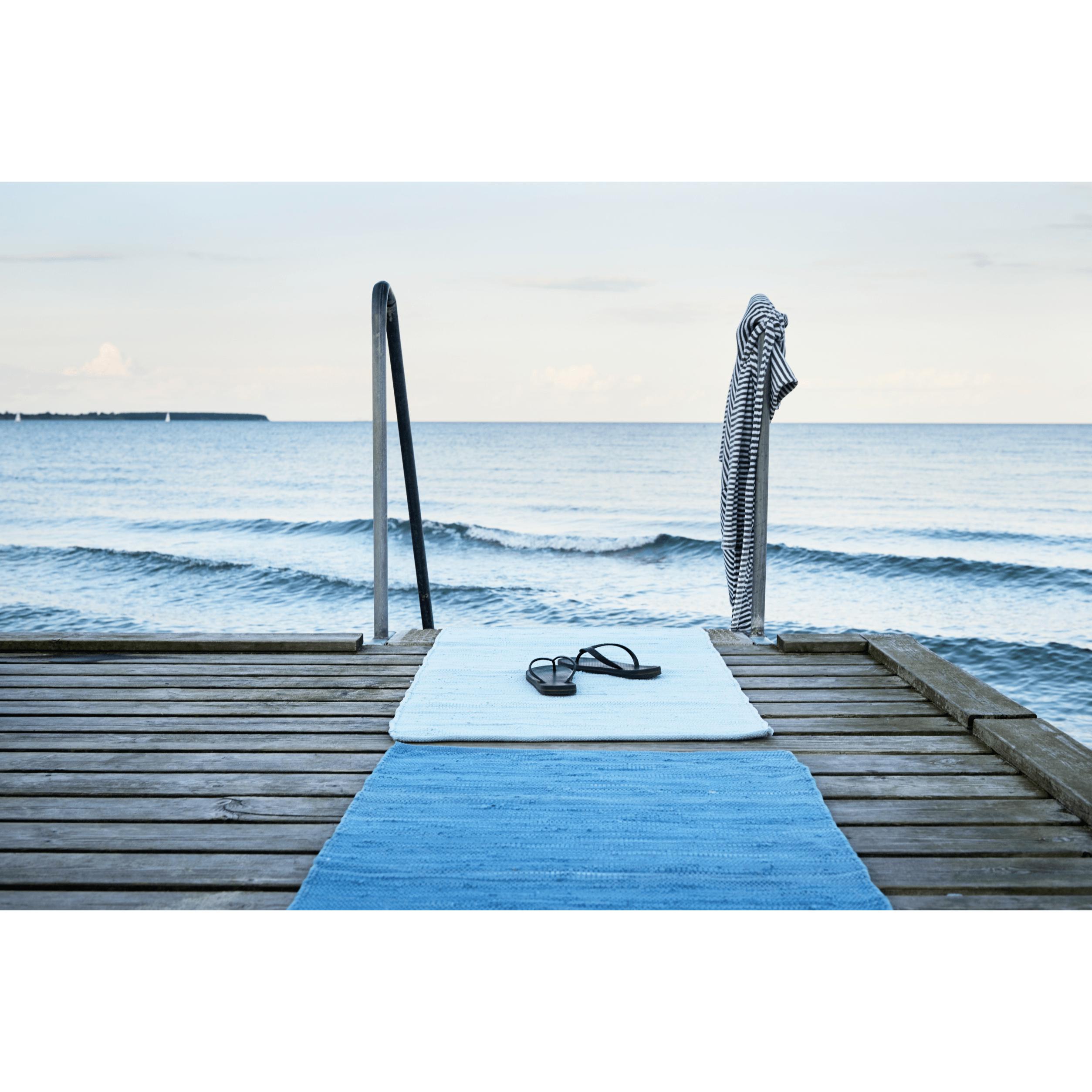 Rug Solid Cotton Rug Daydream Blue, 170 X 240 Cm
