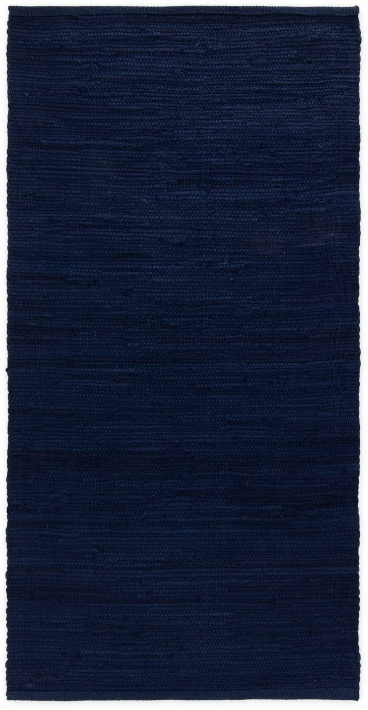 [product_category]-Rug Solid Cotton Rug Deep Ocean Blue, 170 X 240 Cm-Rug Solid-5711655209162-20916-RUG-1
