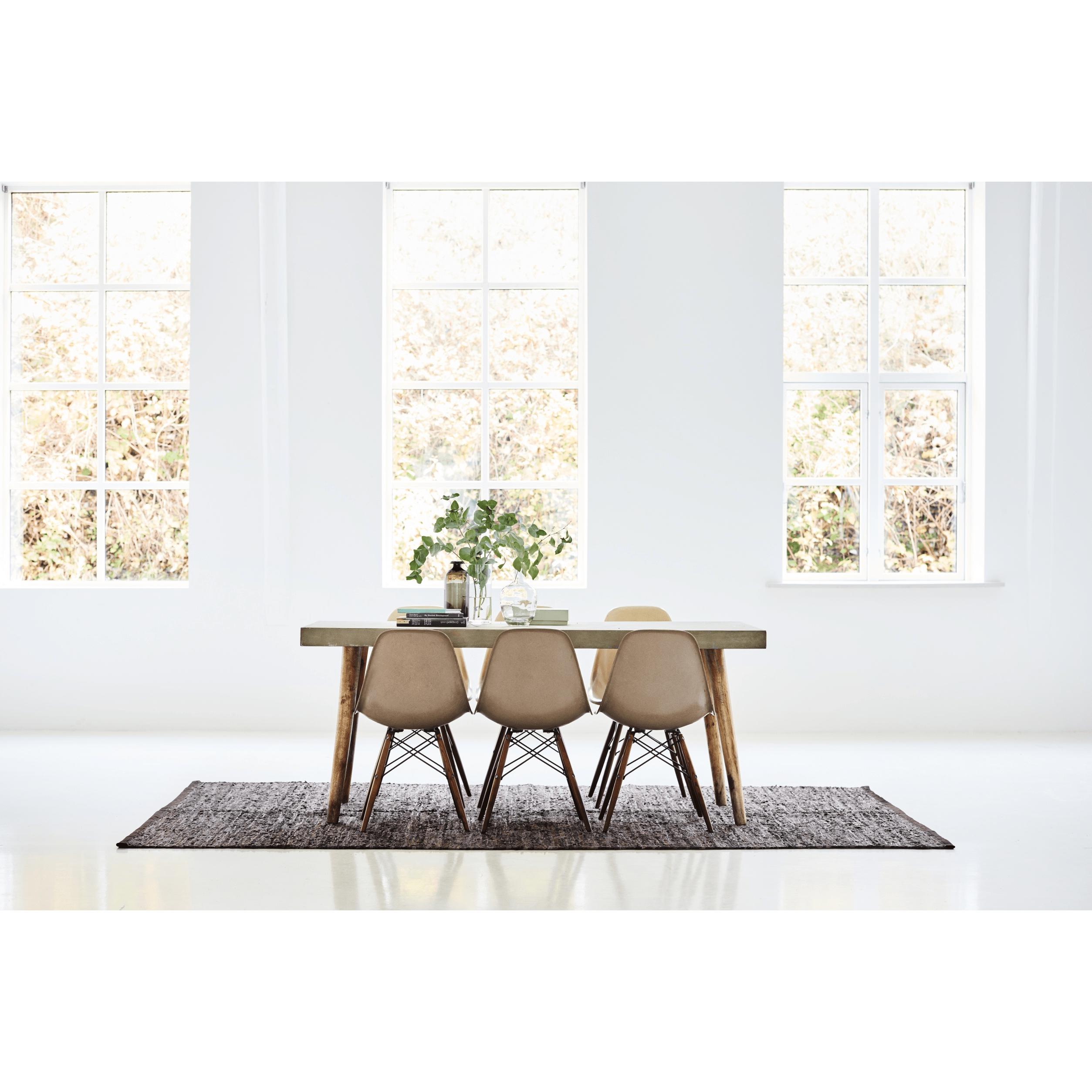 Rug Solid Læder tæppe choco, 200 x 300 cm