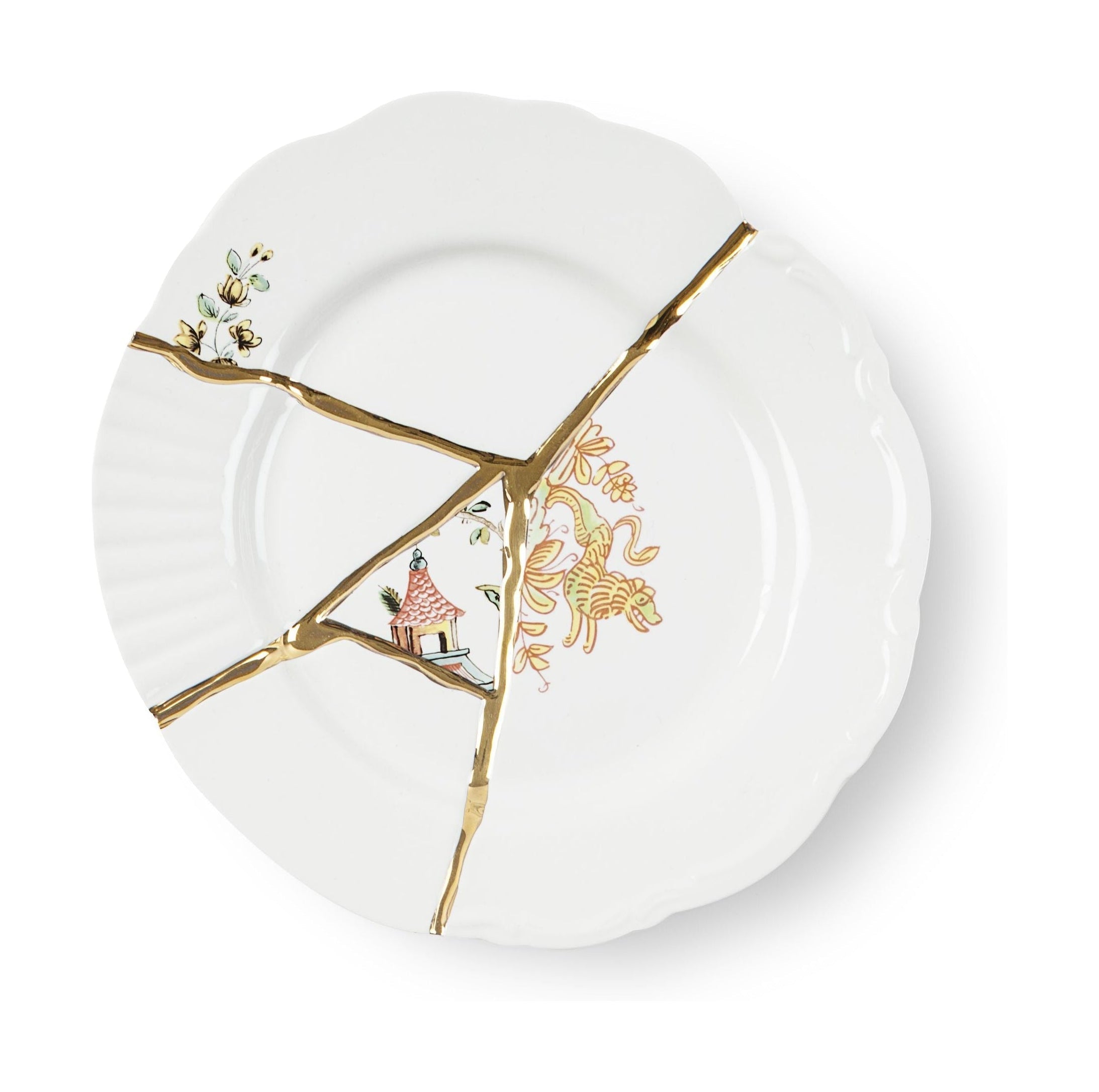 [product_category]-Seletti Kintsugi Dessert Plate, No. 2-Seletti-8008215096025-09602-SEL-1