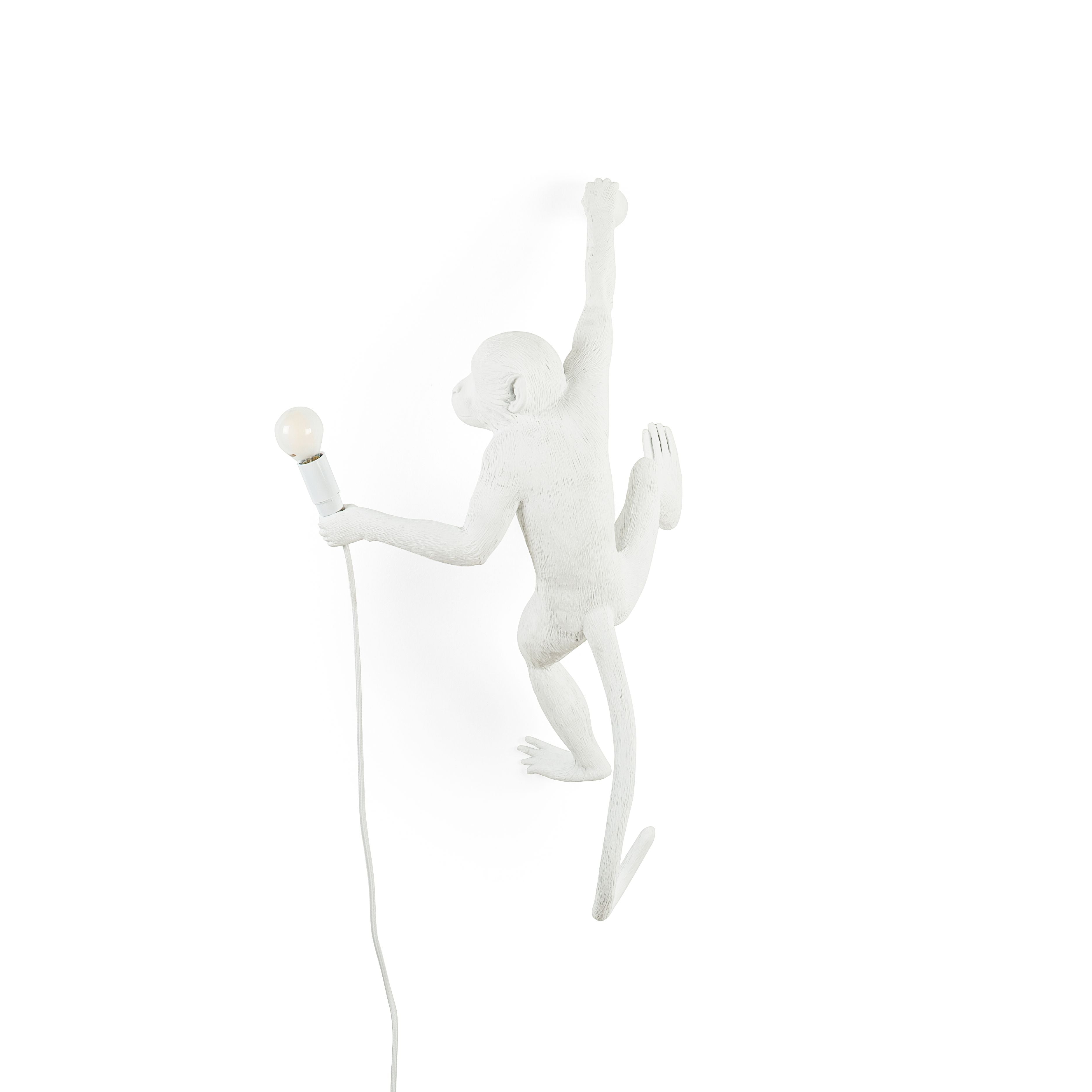 [product_category]-Seletti Monkey Indoor Lamp White, Hanging Right Hand-Seletti-8008215148793-14879-SEL-2