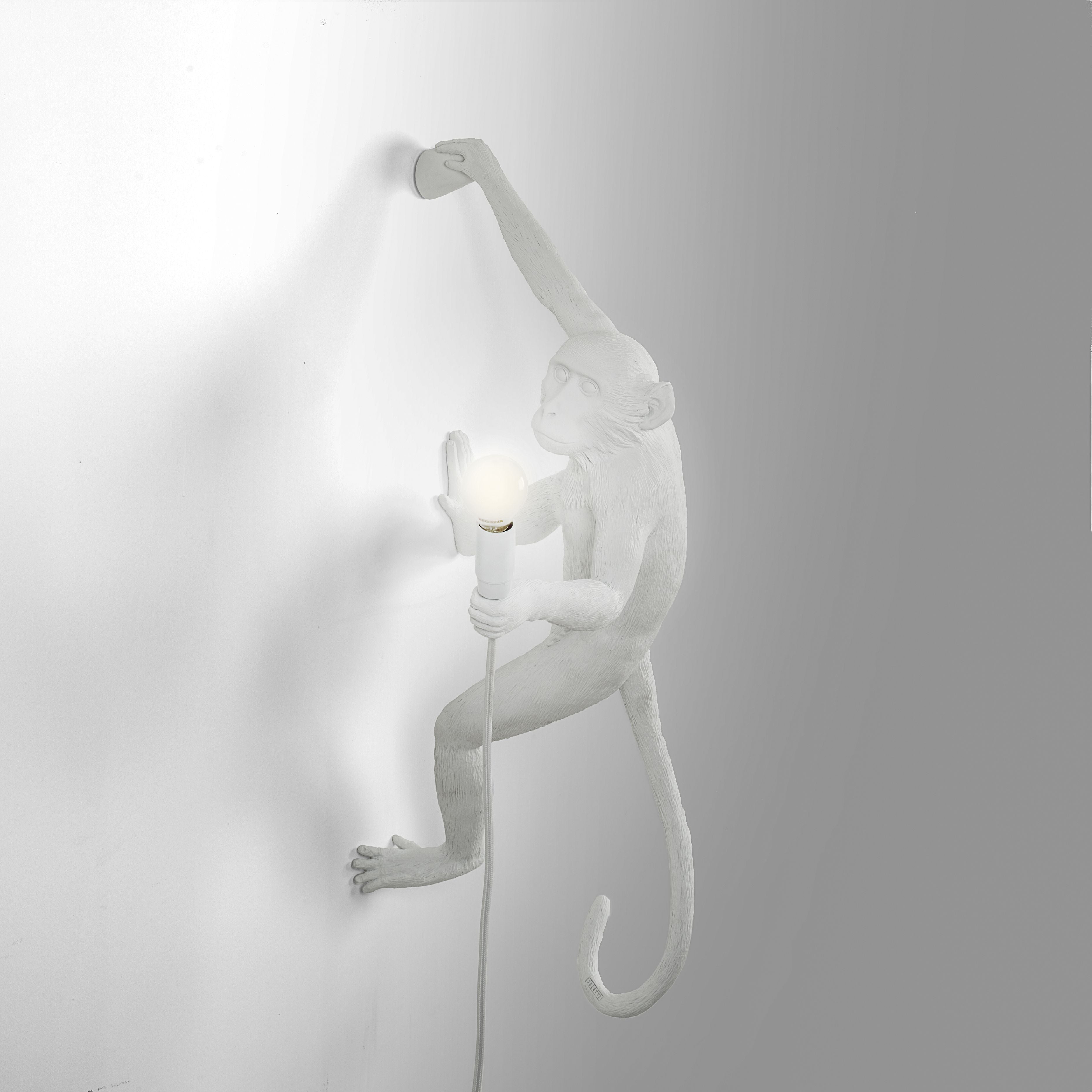 [product_category]-Seletti Monkey Indoor Lamp White, Hanging Right Hand-Seletti-8008215148793-14879-SEL-4