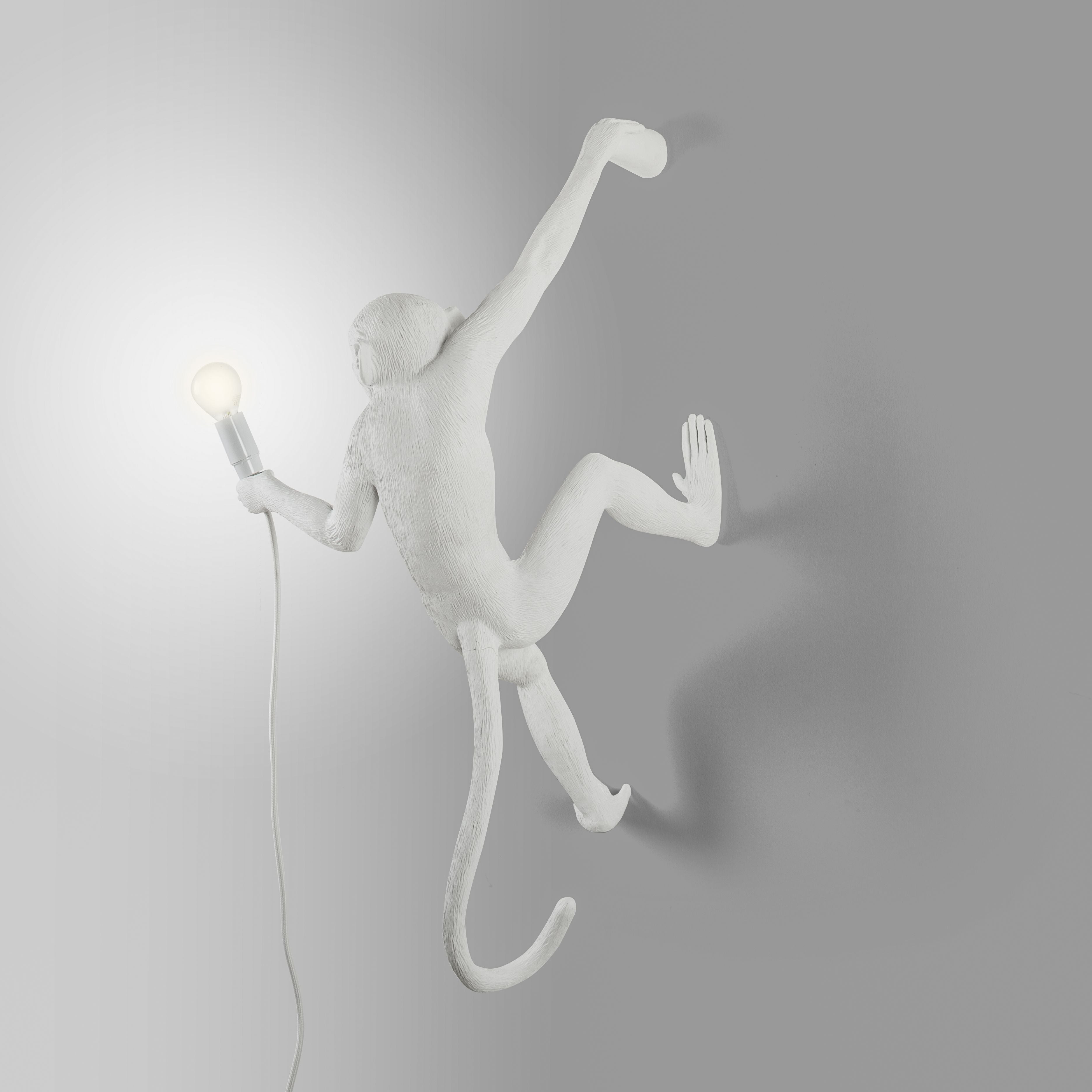 [product_category]-Seletti Monkey Indoor Lamp White, Hanging Right Hand-Seletti-8008215148793-14879-SEL-6