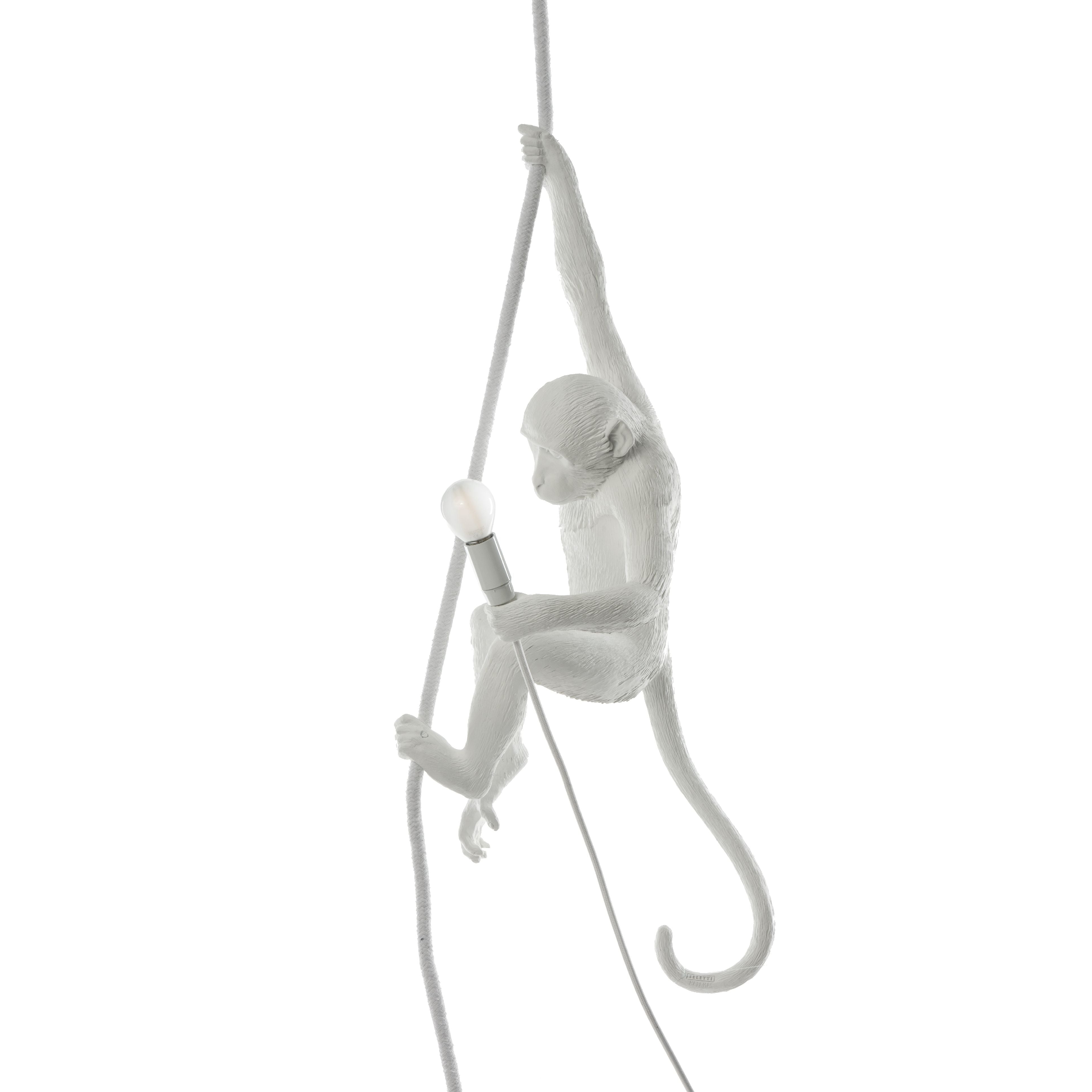 [product_category]-Seletti Monkey Indoor Lamp White, With Rope-Seletti-8008215148830-14883-SEL-12
