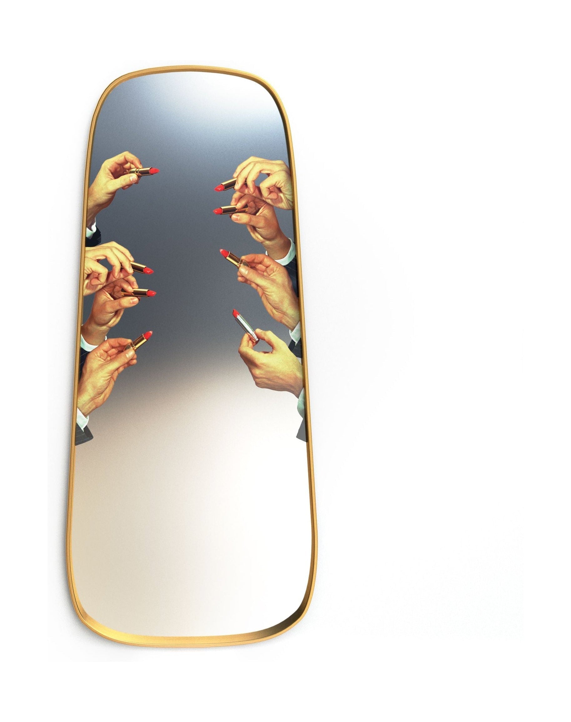 [product_category]-Seletti Toiletpaper Mirror Gold Frame Large, Lipsticks-Seletti-8008215170510-17051-SEL-1