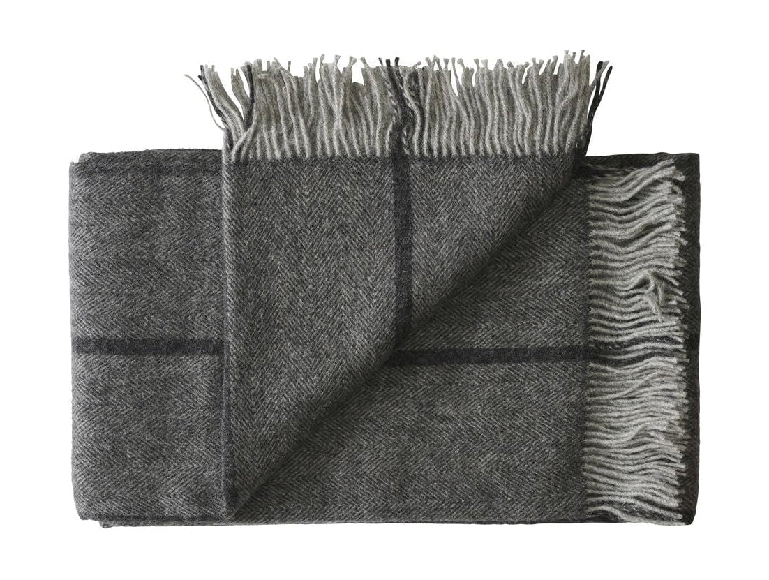 [product_category]-Silkeborg Uldspinderi Askø Plaid 140x240 Cm, Dark Grey-Silkeborg Uldspinderi-5710398000197-00-1503-1116-SIL-1