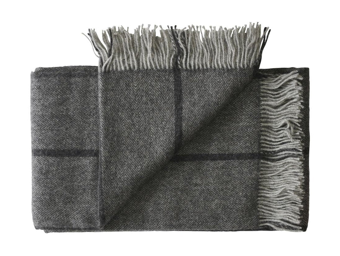 [product_category]-Silkeborg Uldspinderi Askø Plaid 140x240 Cm, Dark Grey-Silkeborg Uldspinderi-5710398000197-00-1503-1116-SIL-9