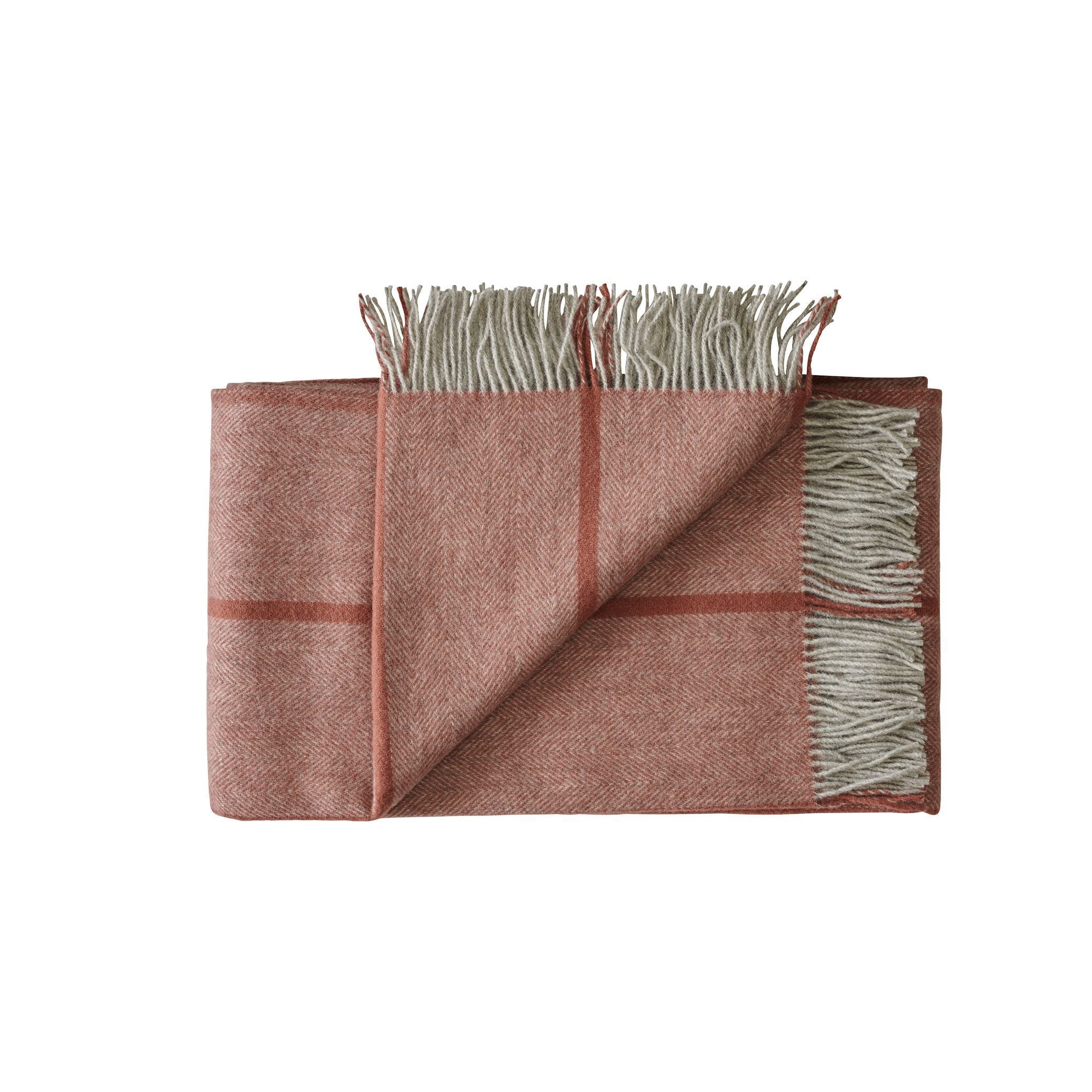 [product_category]-Silkeborg Uldspinderi Askø Throw 140x240 Cm, Rosewood-Silkeborg Uldspinderi-5710398000241-00-1503-3109-SIL-1