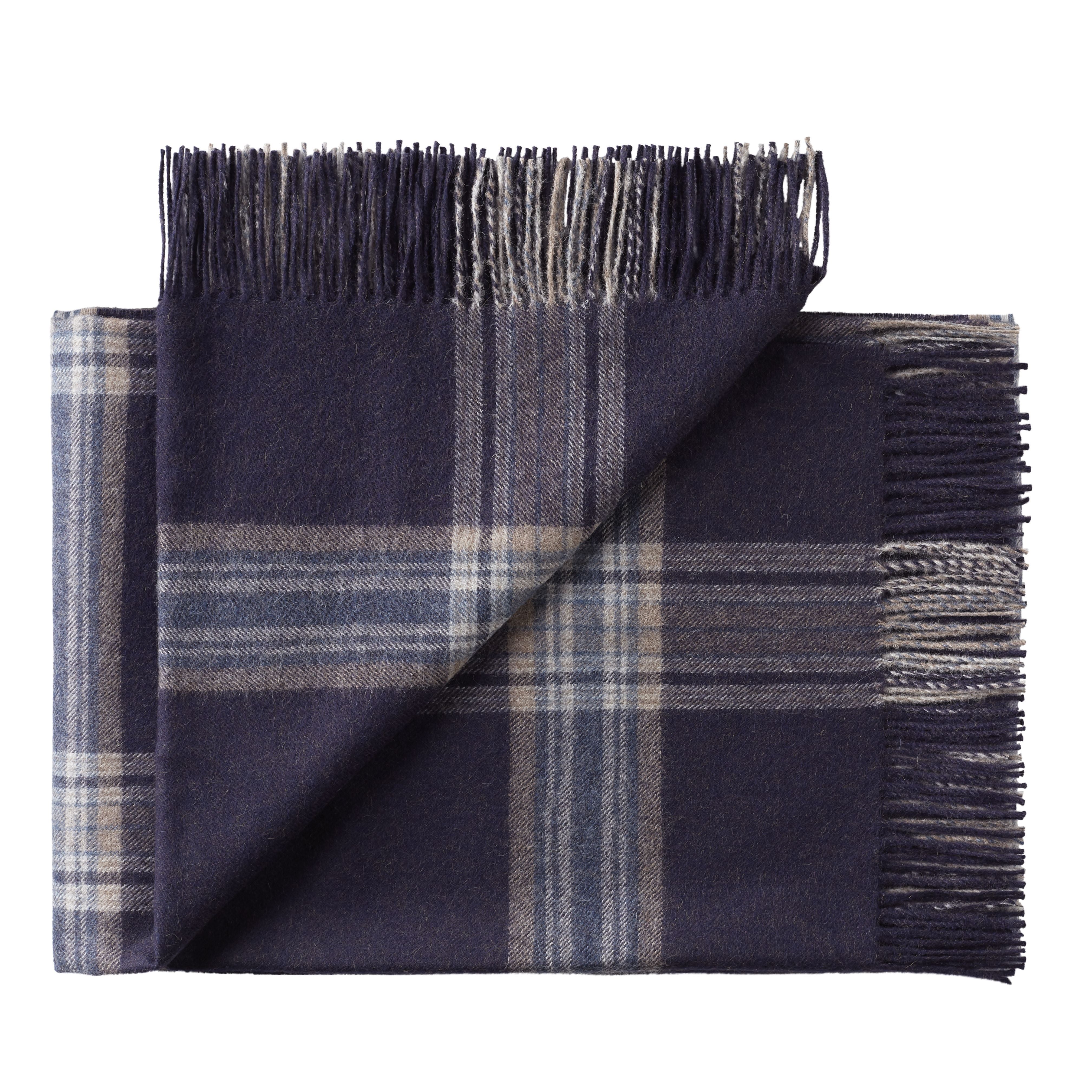 [product_category]-Silkeborg Uldspinderi Buenos Aires Plaid, Blue-Silkeborg Uldspinderi-5710390020988-10233-SIL-1