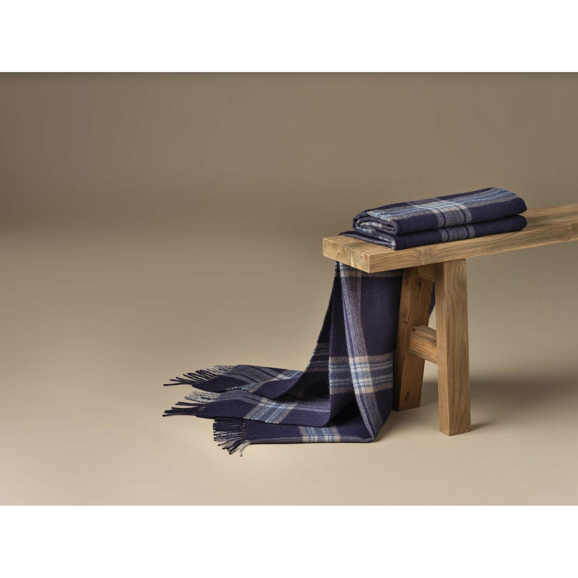 [product_category]-Silkeborg Uldspinderi Buenos Aires Plaid, Blue-Silkeborg Uldspinderi-5710390020988-10233-SIL-3
