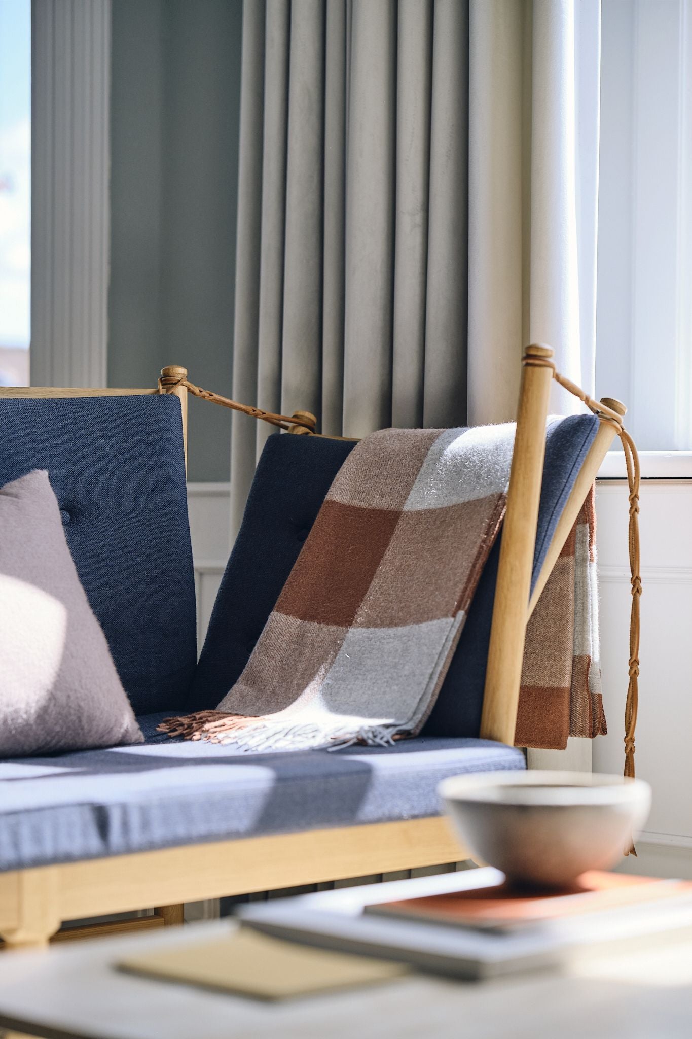 [product_category]-Silkeborg Uldspinderi Caracas Throw 130x200 Cm, Rosewood-Silkeborg Uldspinderi-5710390033377-00-1506-3109-SIL-5
