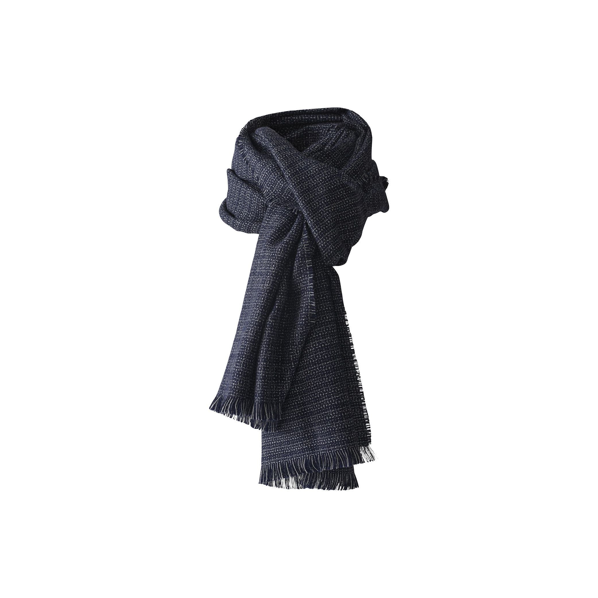 [product_category]-Silkeborg Uldspinderi Cumulus Scarf 60x200 Cm, Blue White-Silkeborg Uldspinderi-5710390060090-00-1533-1167-SIL-1