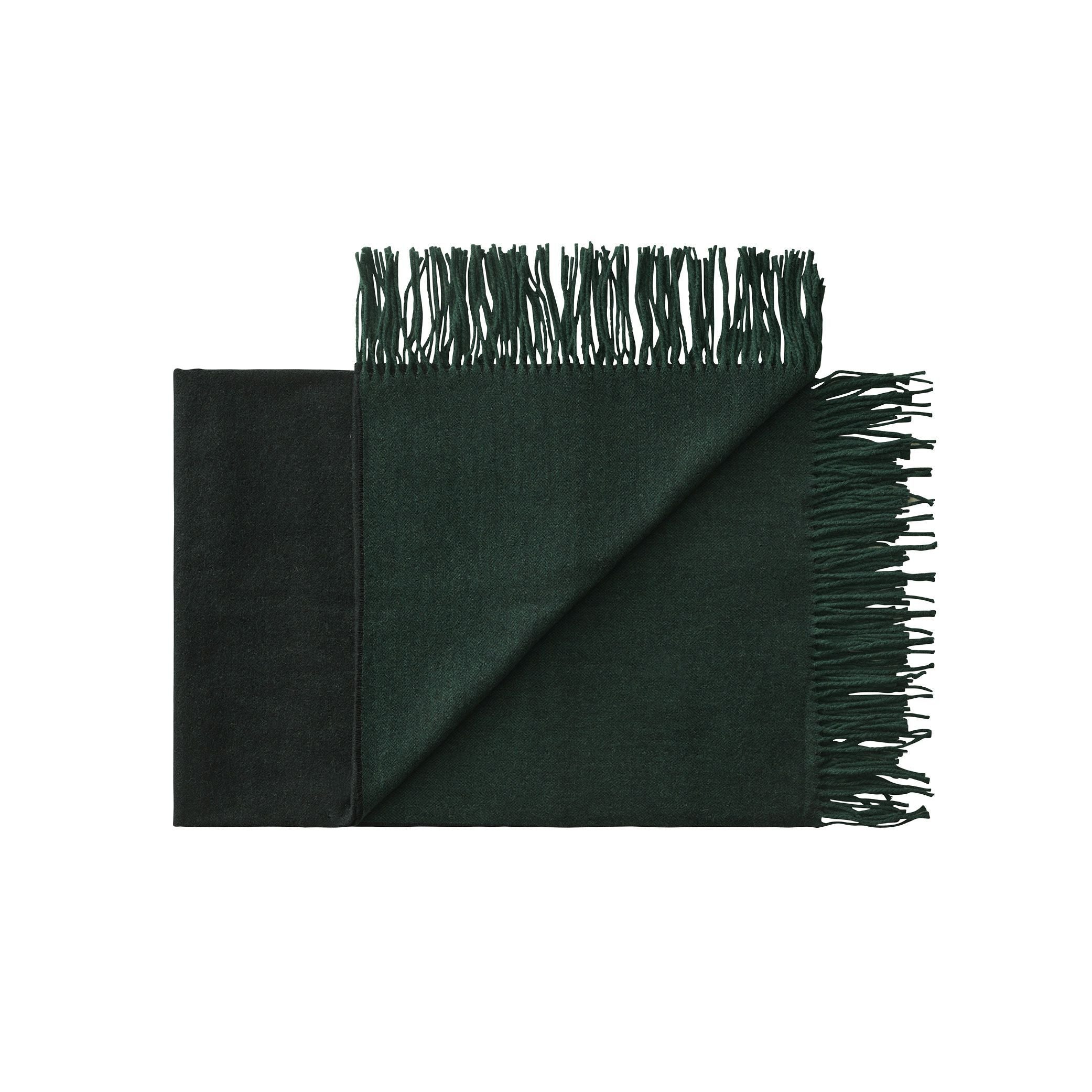 [product_category]-Silkeborg Uldspinderi Franja Throw 170x140 Cm, Green/Black-Silkeborg Uldspinderi-5710390003875-00-1233-1237-SIL-1