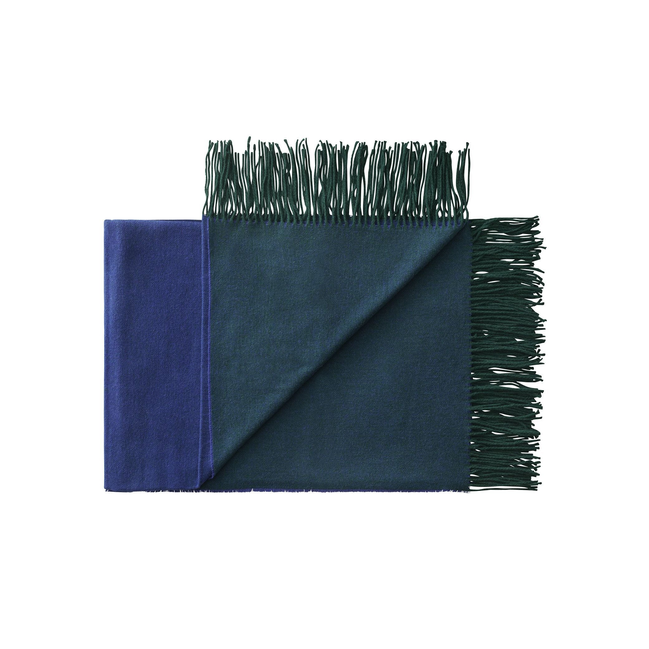 [product_category]-Silkeborg Uldspinderi Franja Throw 170x140 Cm, Green/Blue-Silkeborg Uldspinderi-5710390025594-00-1233-1235-SIL-1