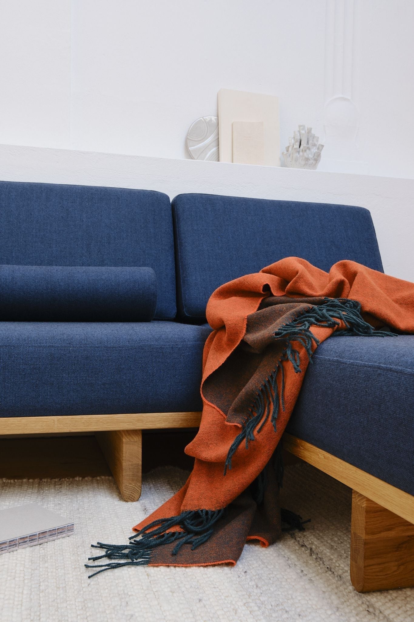 [product_category]-Silkeborg Uldspinderi Franja Throw 170x140 Cm, Pink/Brown-Silkeborg Uldspinderi-5710390025563-00-1233-1232-SIL-4