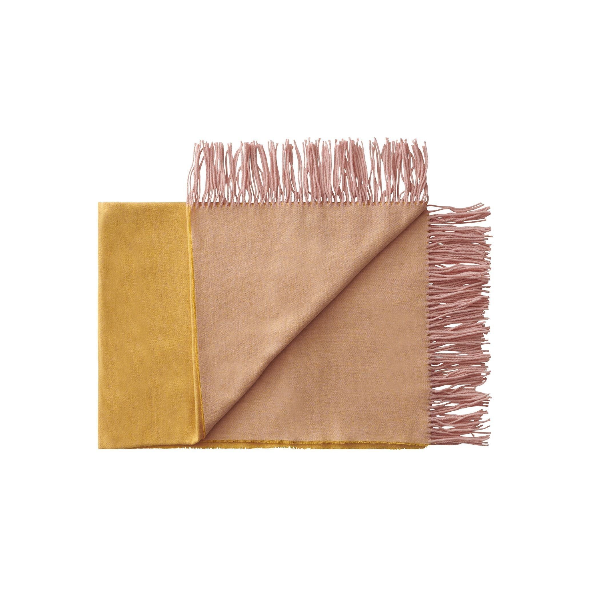 [product_category]-Silkeborg Uldspinderi Franja Throw 170x140 Cm, Pink/Yellow-Silkeborg Uldspinderi-5710390025570-00-1233-1233-SIL-1