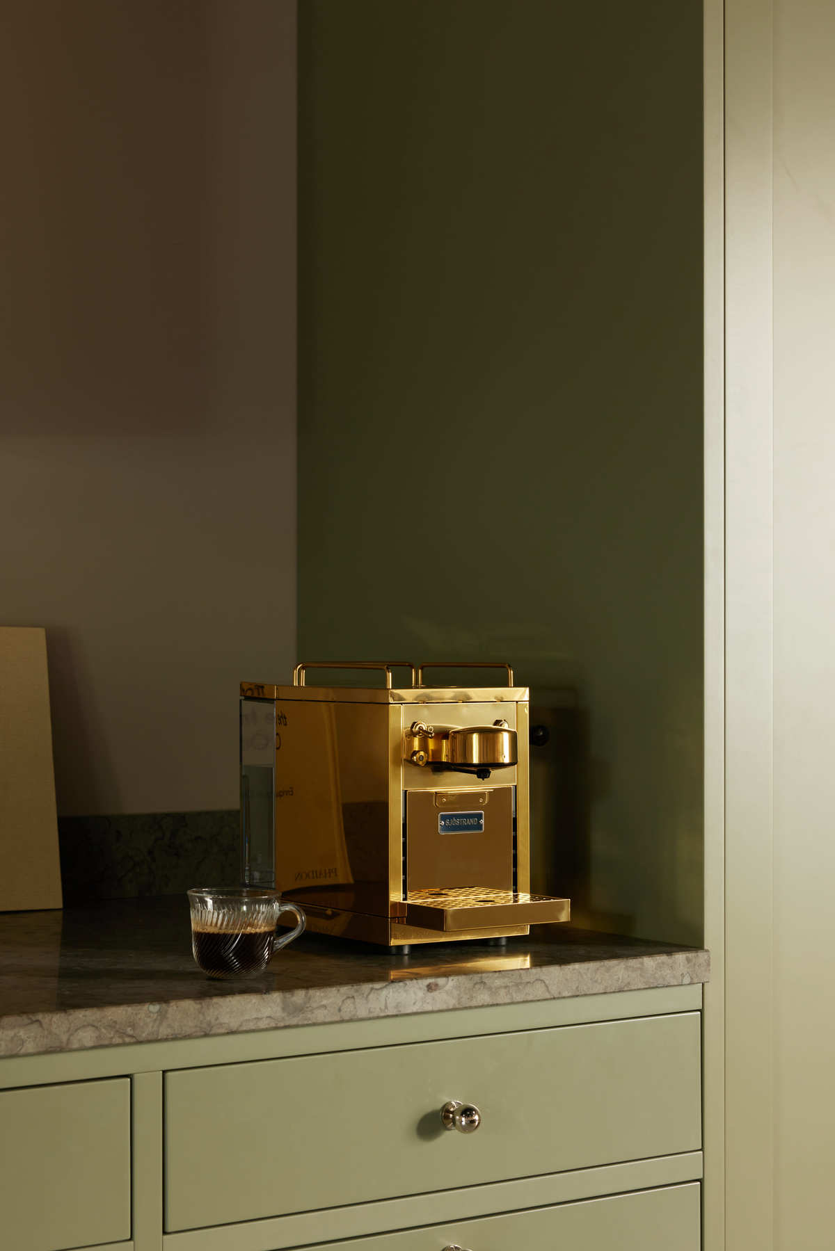 Sjöstrand Espresso Capsule Machine, Brass