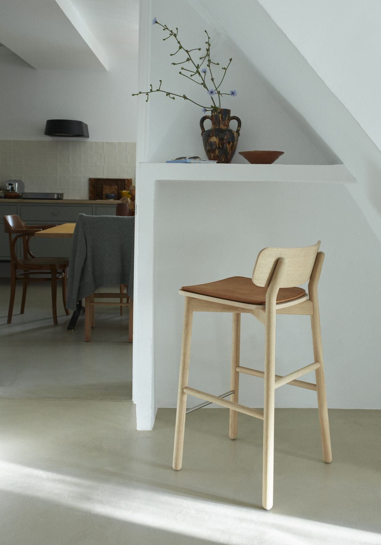 [product_category]-Skagerak Seat Cover For Hven Bar Stool, Cognac-Skagerak-5706420104520-1961038-SKA-3