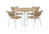 Skargaarden Kerteminde Ø110CM Garden Furniture Set, 1 borde inkl. 4 stole
