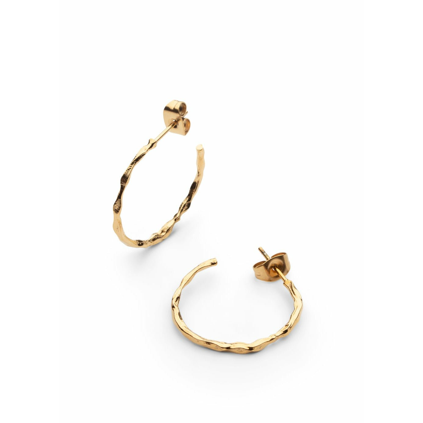 [product_category]-Skultuna Chunky Loop Earrings 316 L Steel Gold Plated, ø2 Cm-Skultuna-7340037823047-1251-M-SKU-1