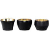 Skultuna Kin Tealight Holder Sæt på 3, sort