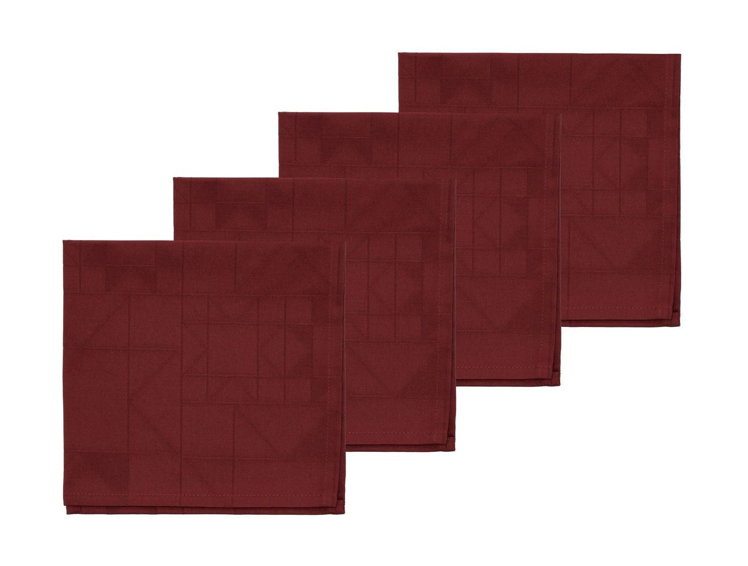 [product_category]-Södahl Napkin Star Damask Napkin 4 Pcs., Red-Södahl-5722000271932-27193-SÖD-1