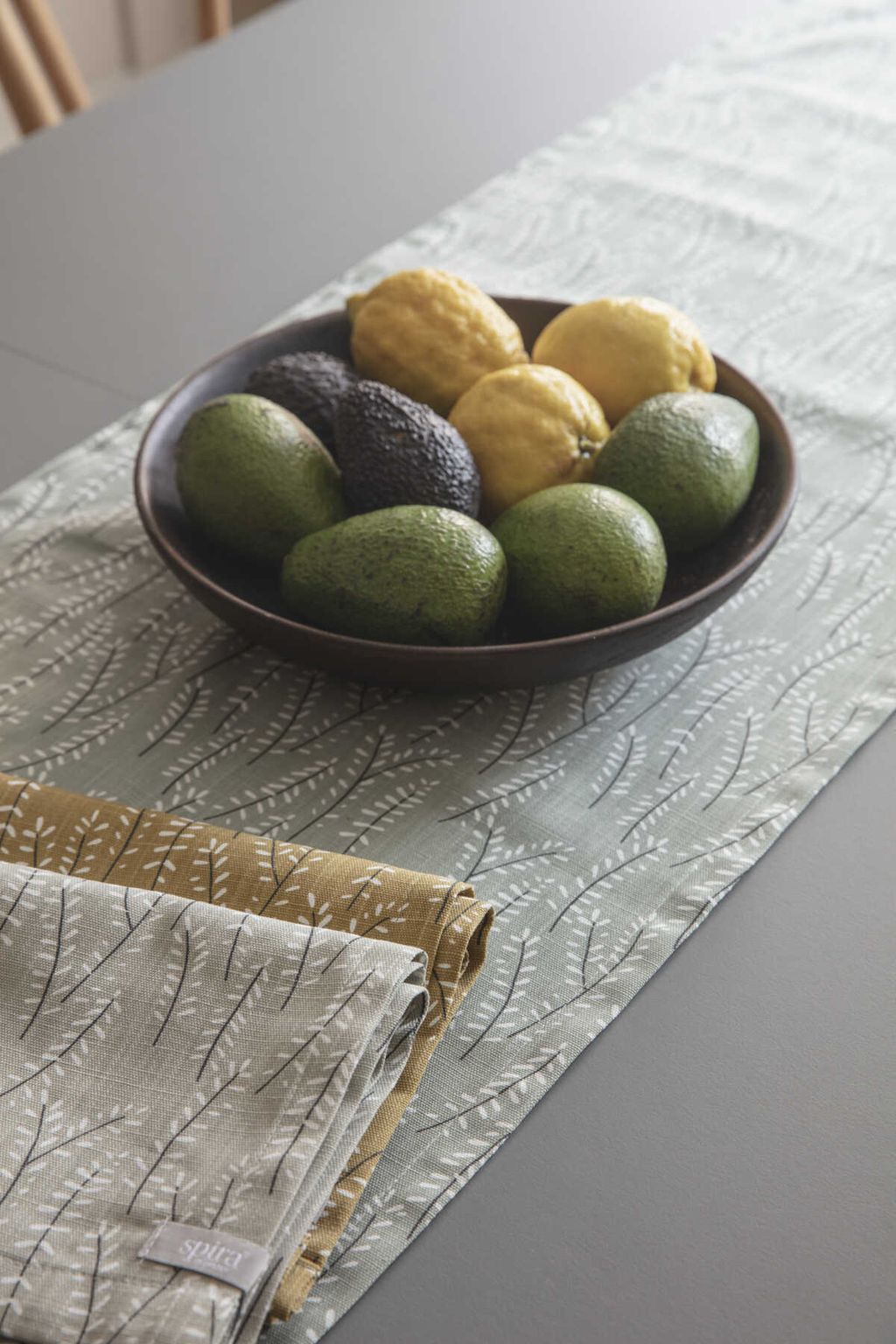 [product_category]-Spira Kvist Table Runner, Ochre-Spira of Sweden-7333001016323-6151-SPI-2