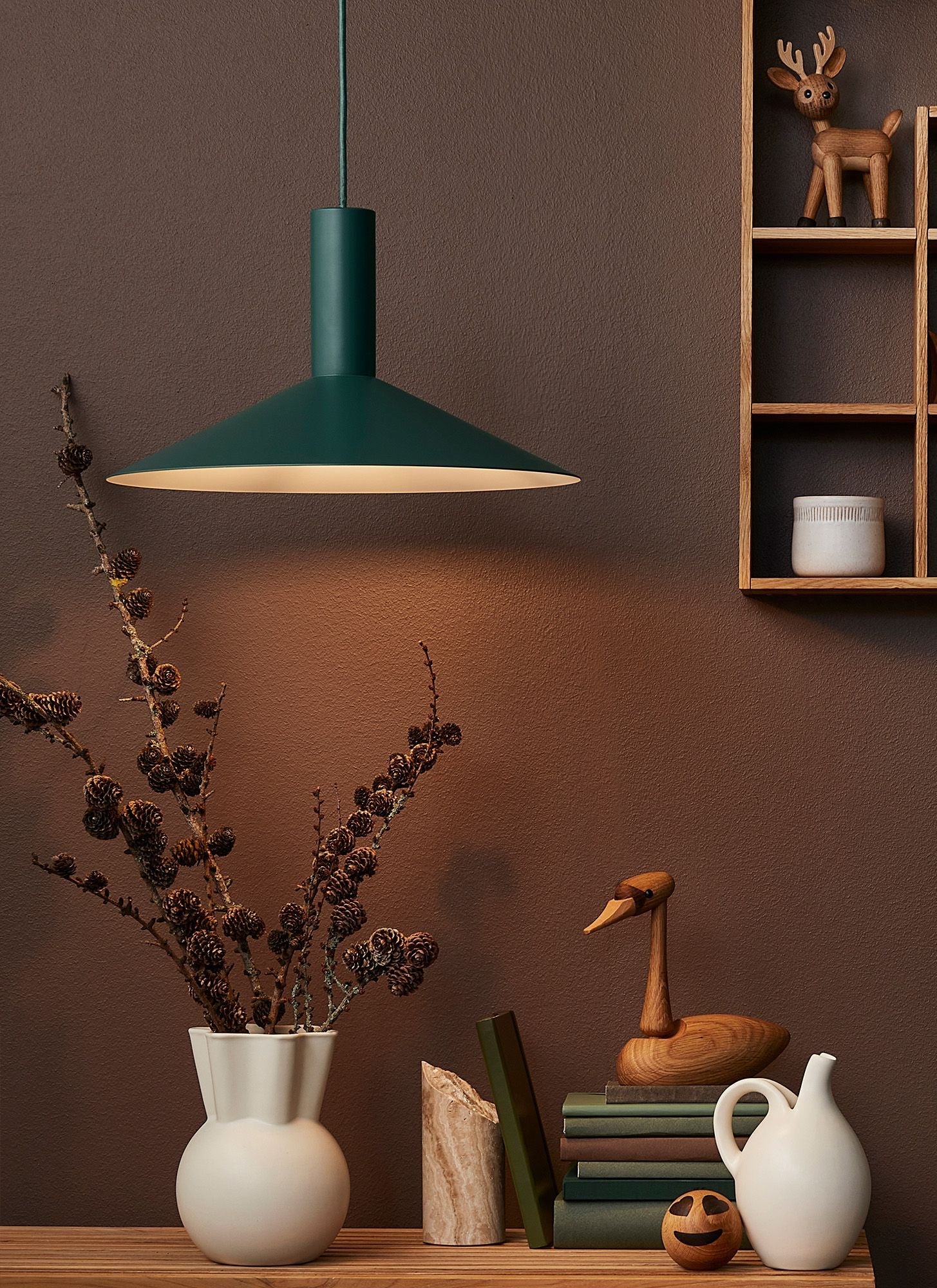 [product_category]-Spring Copenhagen Formula Pendant Lamp ø50, Forest Green-Spring Copenhagen-5713487062229-5019-FGR-SPR-3