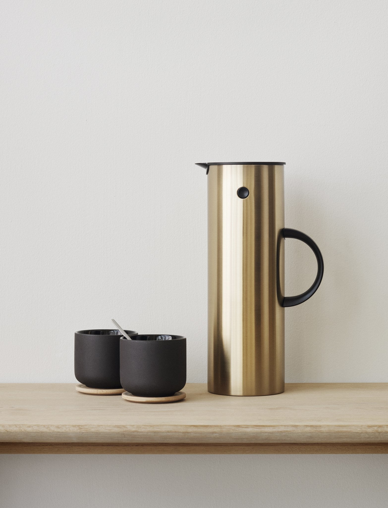 [product_category]-Stelton Theo Mug With Coaster 0,2 L, Black-Stelton-5709846016026-X-632-STE-6