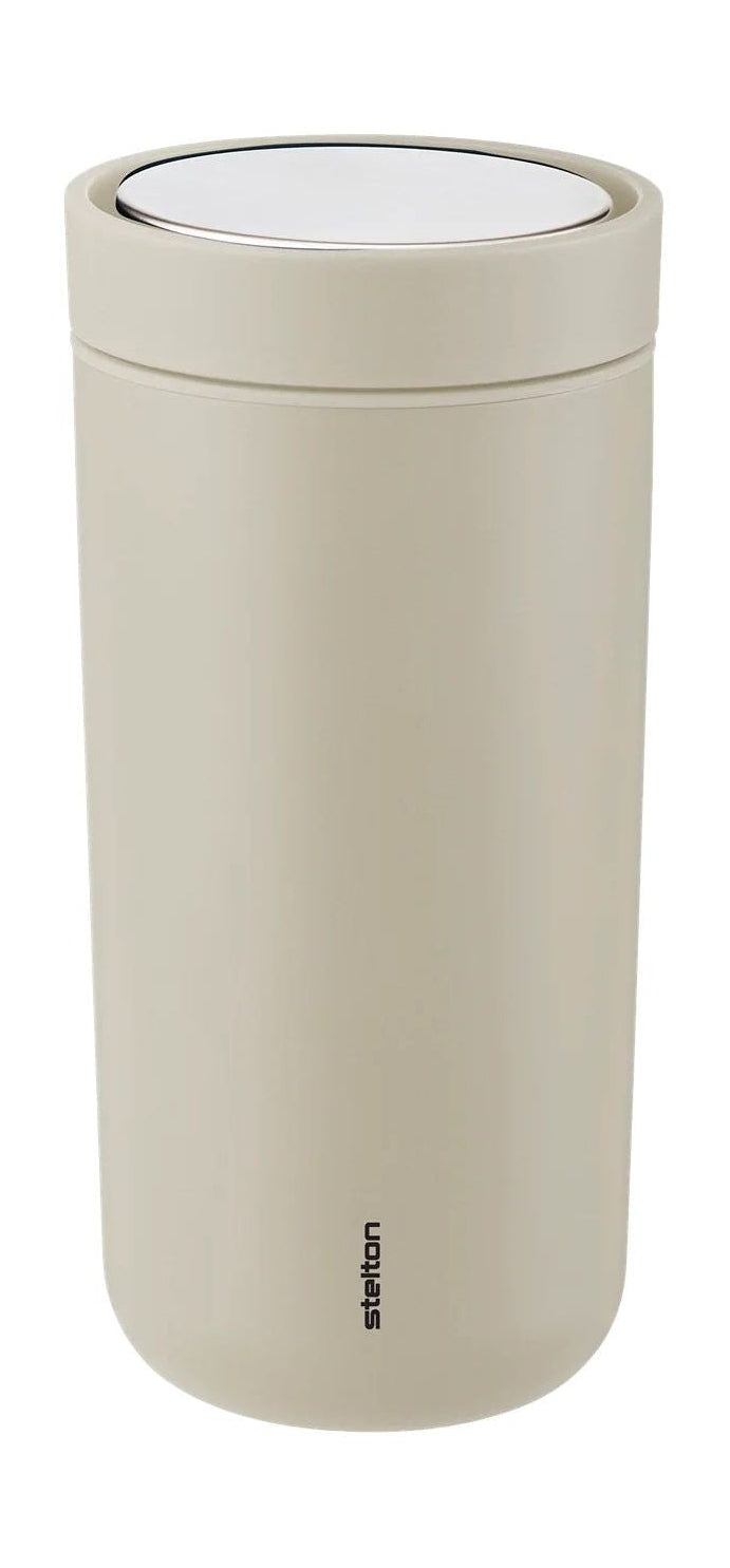 [product_category]-Stelton To Go Click Vacuum Insulated Cup 0,4 L, Soft Sand-Stelton-5709846028203-685-12-STE-1